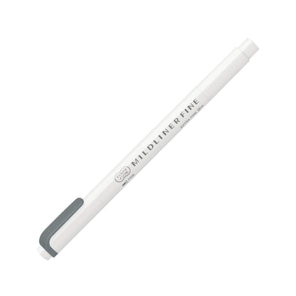 Zebra Mildliner Fine Dual - Tip Marker Limited Edition Set - Deep Gray - Fine - Tip Markers