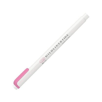 Zebra Mildliner Fine Dual - Tip Marker Limited Edition Set - Fuschia - Fine - Tip Markers