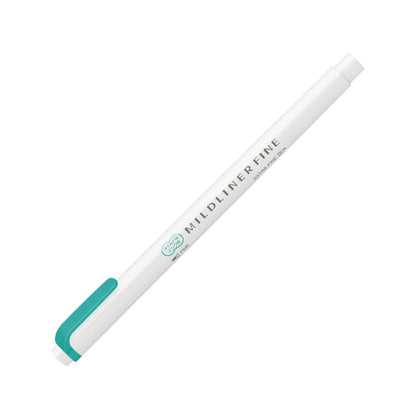 Zebra Mildliner Fine Dual - Tip Marker Limited Edition Set - Summer Green - Fine - Tip Markers