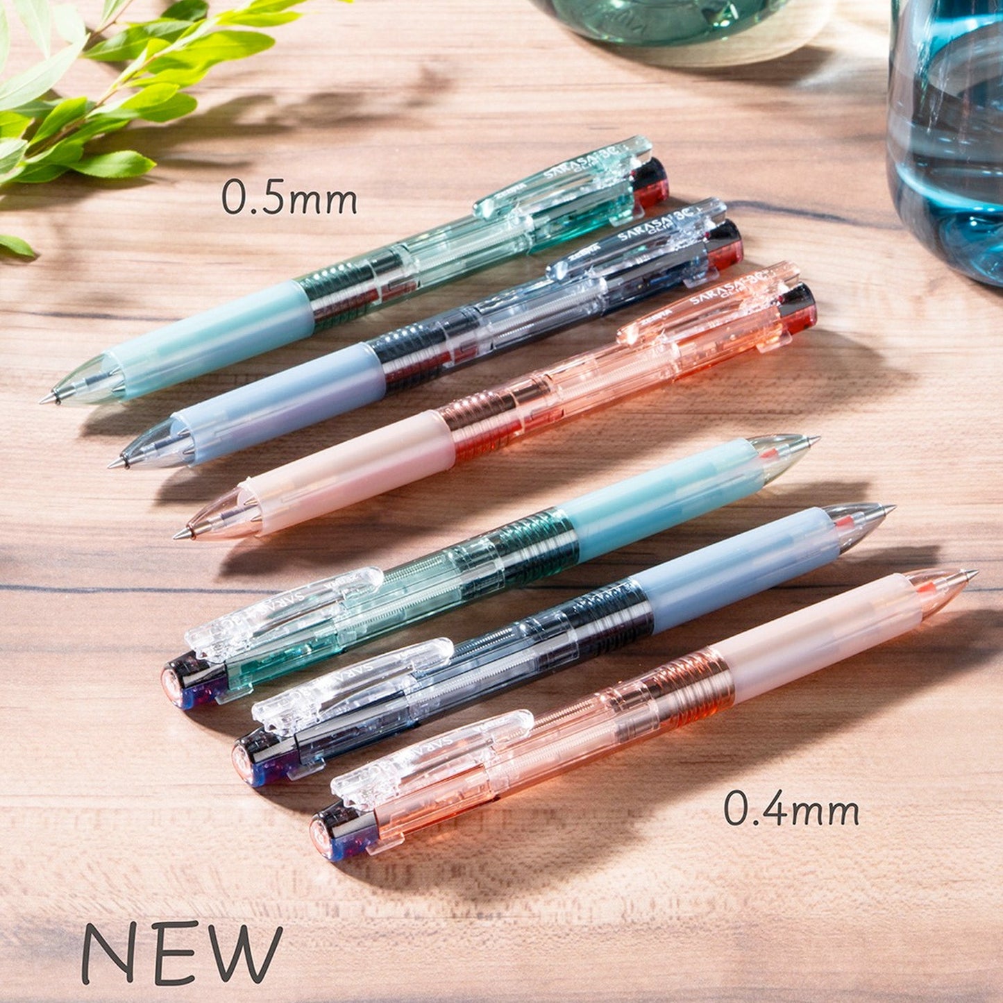 Zebra Sarasa Clip 3C Multi Gel Pen 0.5mm - Water Blue [Limited] - Multi - Color Pens