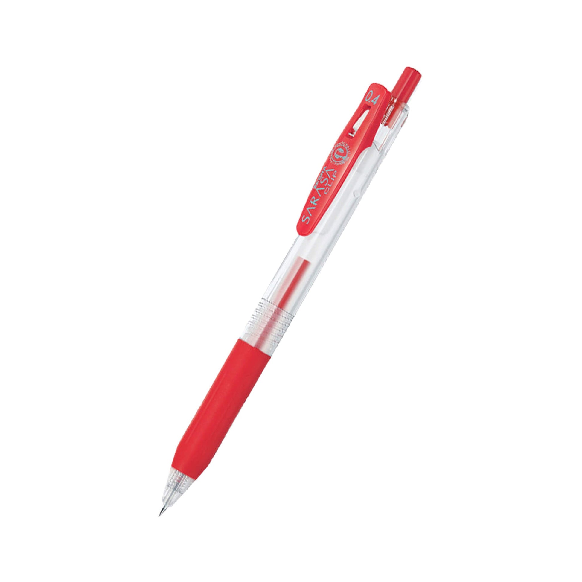 Zebra Sarasa Clip Gel Pen 0.4mm - Red - Gel & Rollerball Pens
