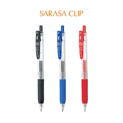 Zebra Sarasa Clip Gel Pen 0.5mm - Black - Gel & Rollerball Pens