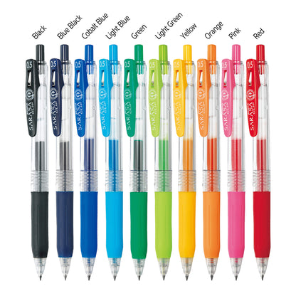 Zebra Sarasa Clip Gel Pen 10 - color Set 0.4mm/0.5mm - 0.4mm - Gel & Rollerball Pens