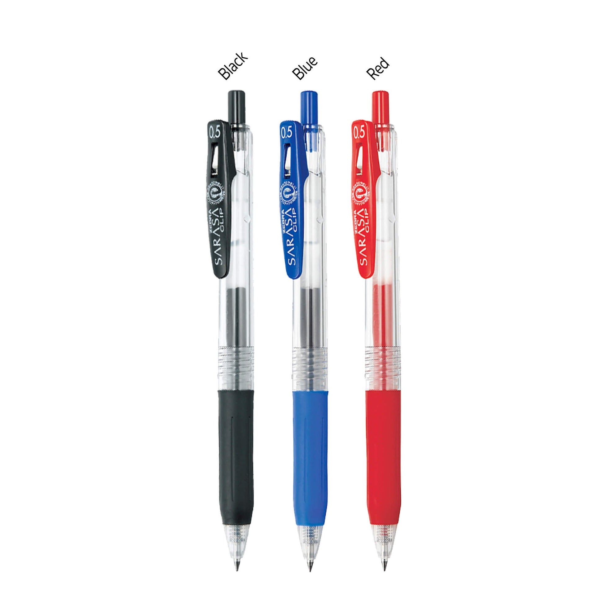 Zebra Sarasa Clip Gel Pen 3 - color Set 0.5mm - Gel & Rollerball Pens