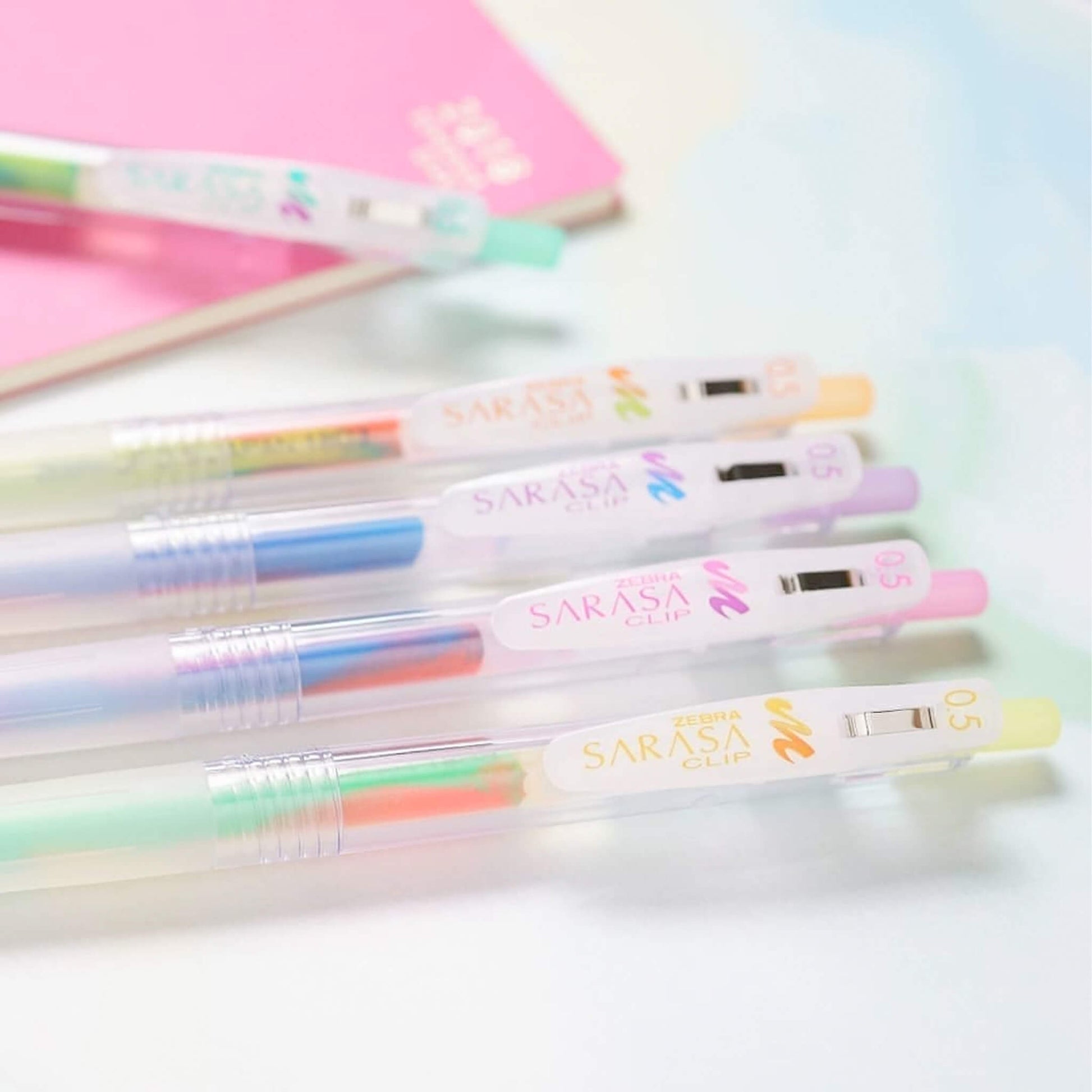 Zebra Sarasa Clip Gel Pen Marble Colors - Tropical Mango - Gel & Rollerball Pens