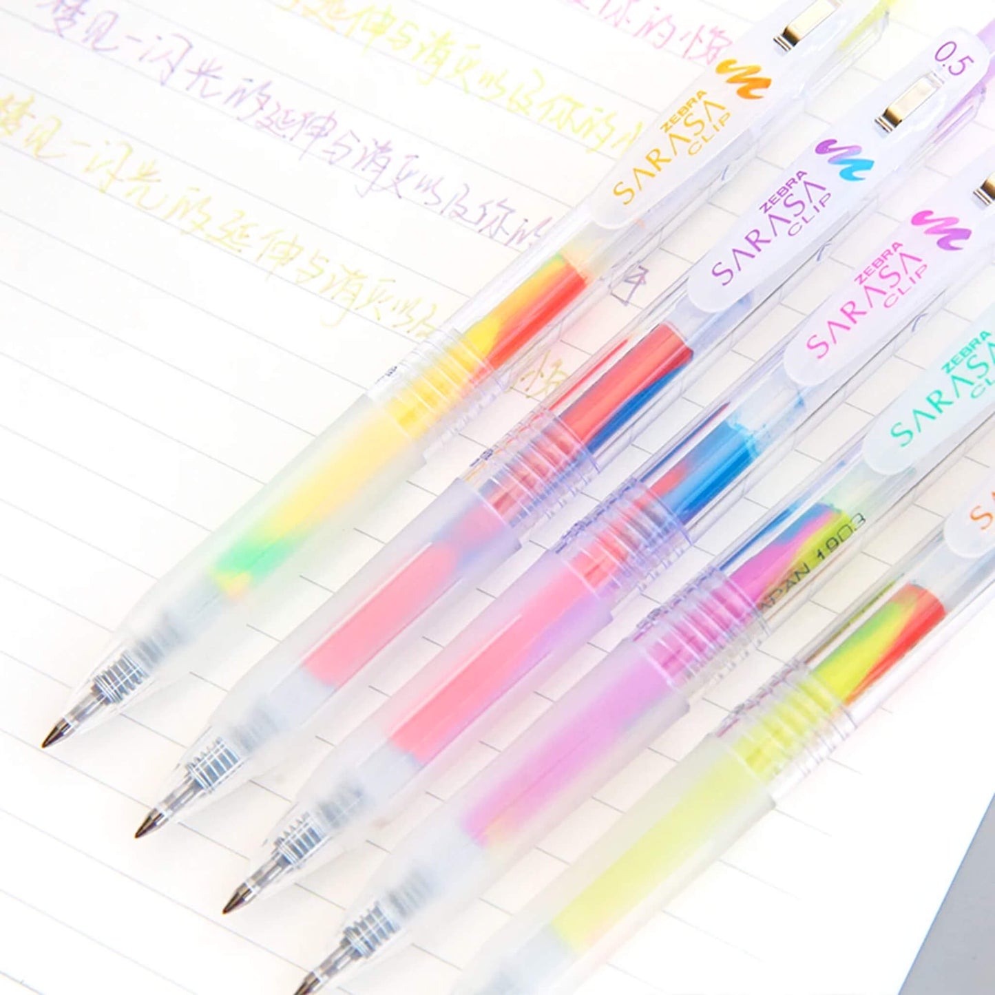 Zebra Sarasa Clip Gel Pen Marble Colors - Tropical Mango - Gel & Rollerball Pens
