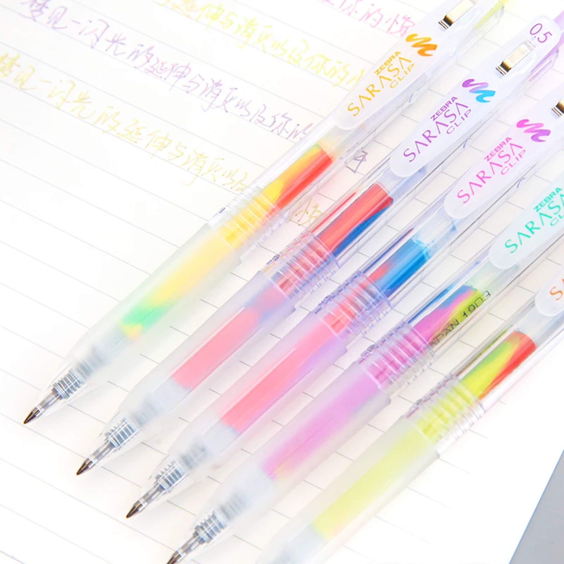 Zebra Sarasa Clip Gel Pen Marble Colors - Tropical Mango - Gel & Rollerball Pens