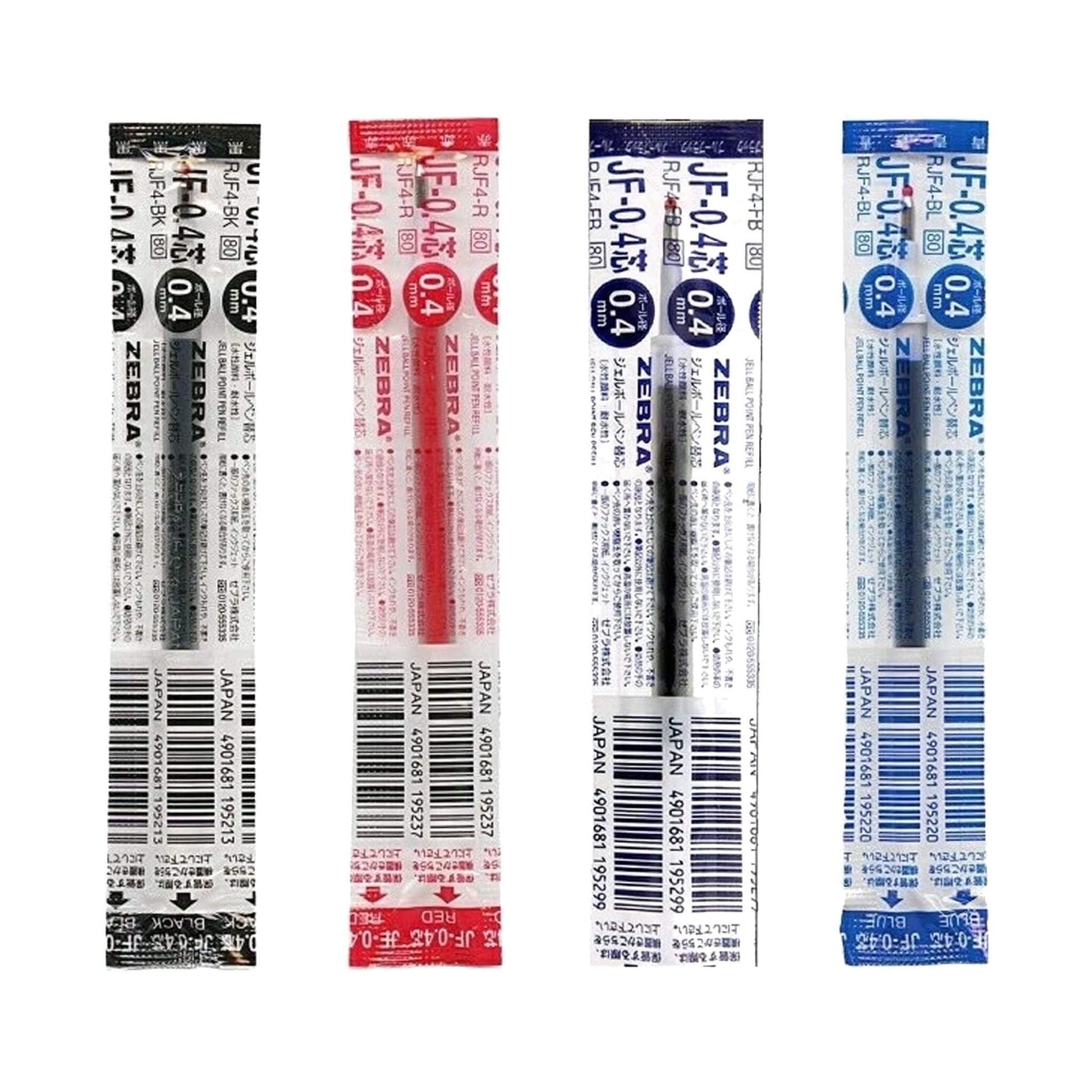 Zebra Sarasa Clip Gel Pen Refill JF - 0.4 0.4mm - Black - Pen Refills