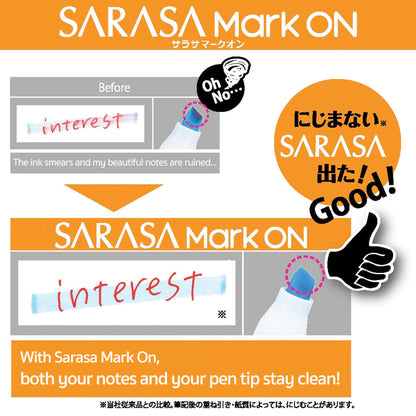 Zebra Sarasa Mark On Gel Pen Refill MJF - 0.5 Black - Pen Refills