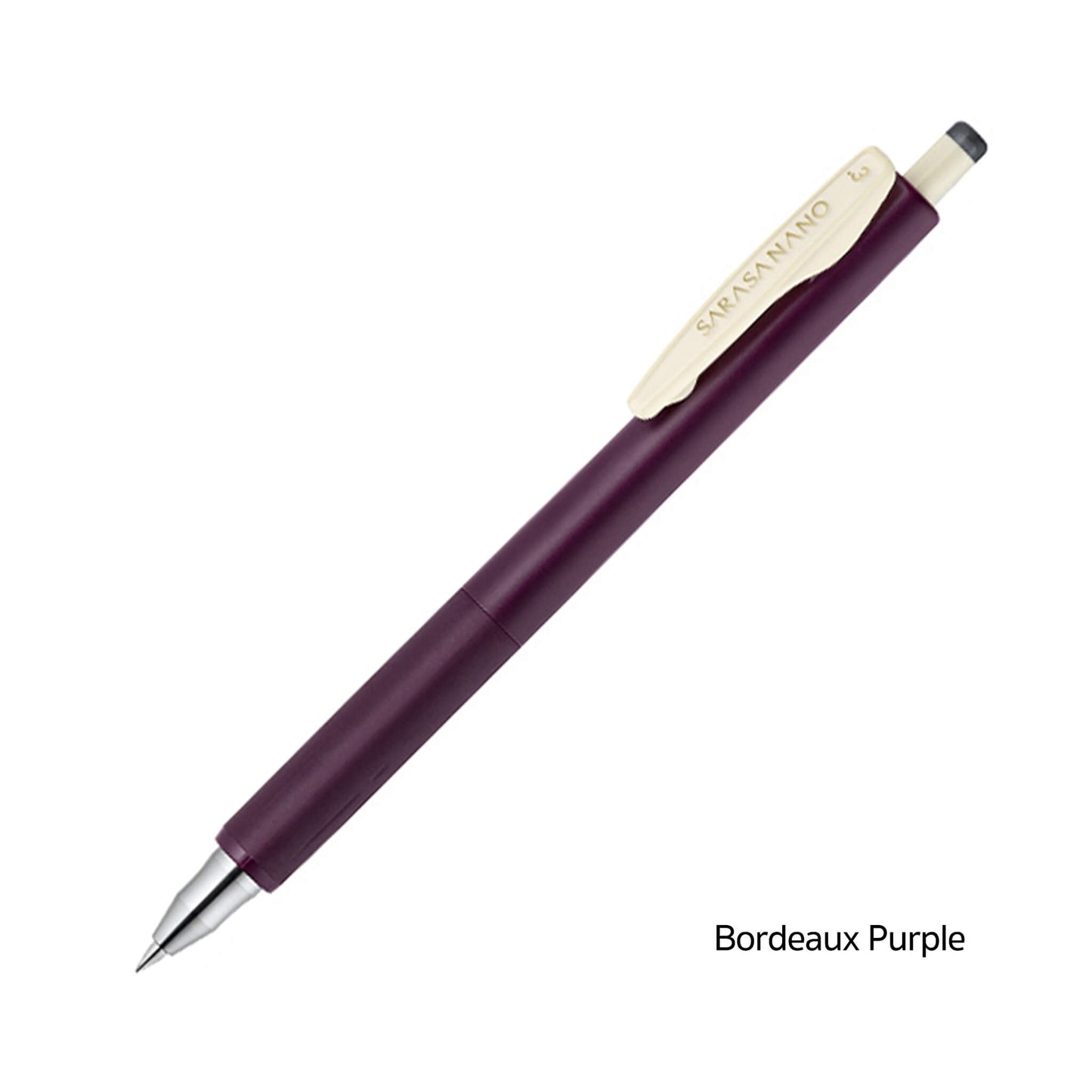 Zebra Sarasa Nano Gel Pen 0.3mm - Bordeaux Purple - Gel & Rollerball Pens