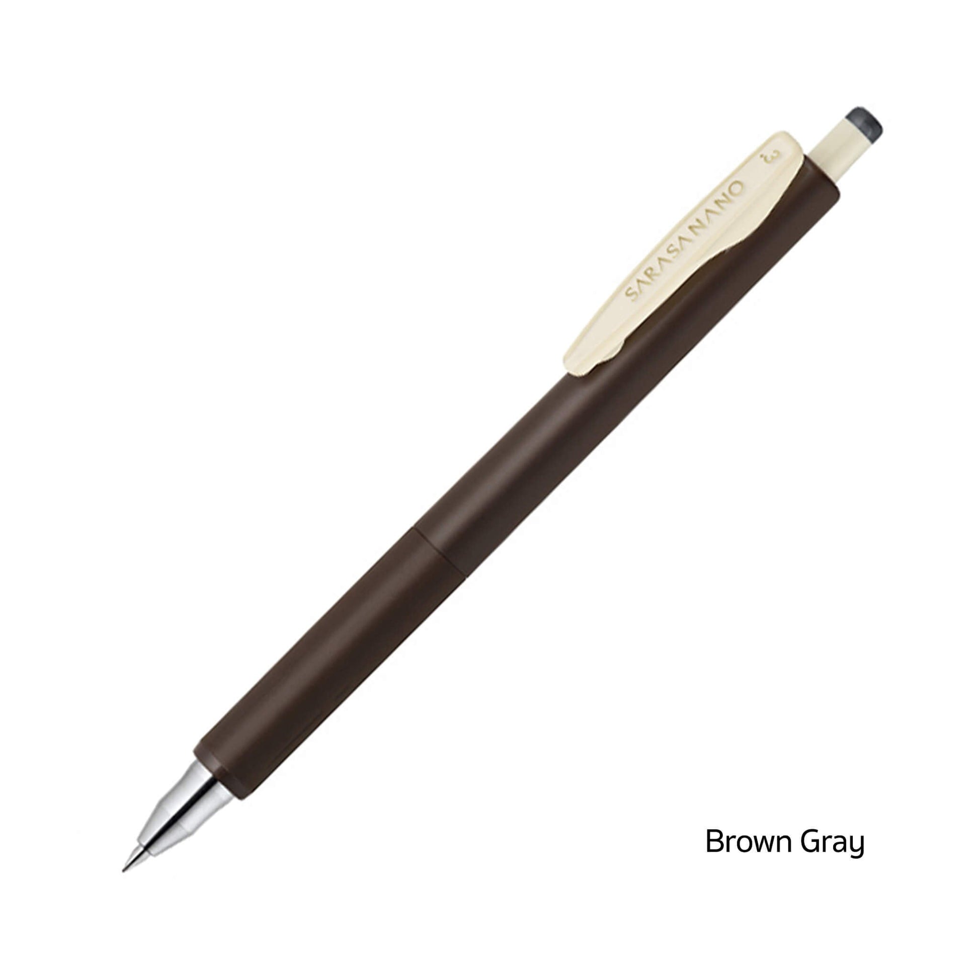 Zebra Sarasa Nano Gel Pen 0.3mm - Brown Gray - Gel & Rollerball Pens