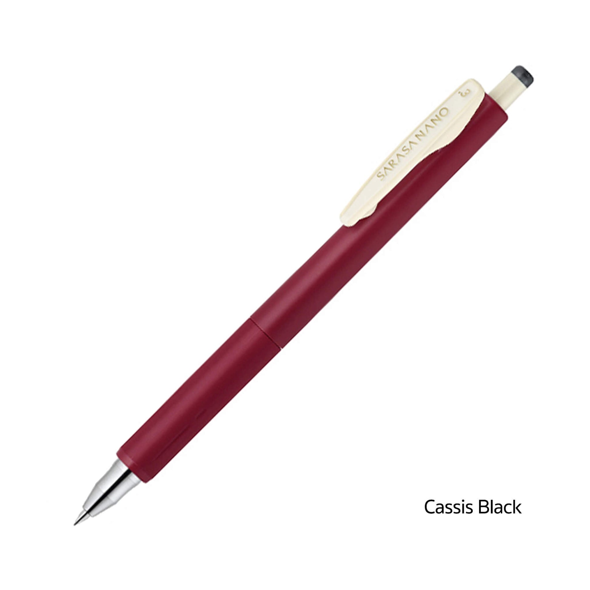 Zebra Sarasa Nano Gel Pen 0.3mm - Cassis Black - Gel & Rollerball Pens